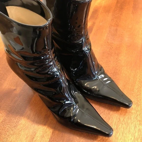 JIMMY CHOO | Black patent leather ankle bo… - Picture 3 of 16